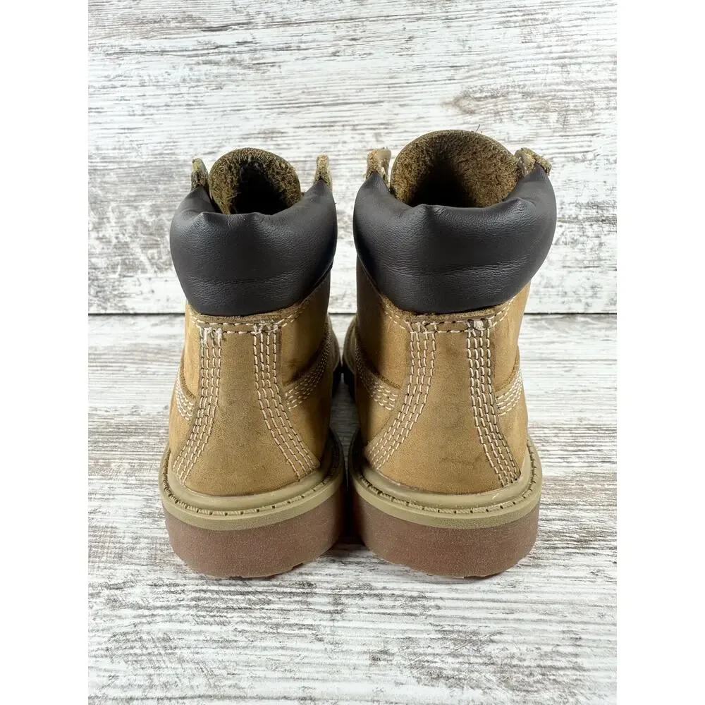 Toddler Timberland Premium Wheat Nubuck Boots Sz 9.5M